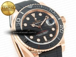 Yacht-Master 126655 ARF RG/Tungsten1:1 Best Edition on Oysterflex Rubber Strap VR3235（Gain Weight ） - Görsel 5