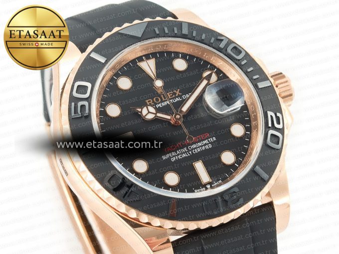 Yacht-Master 126655 ARF RG/Tungsten1:1 Best Edition on Oysterflex Rubber Strap VR3235（Gain Weight ） - Görsel 5