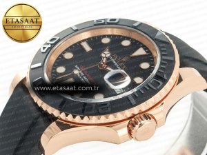 Yacht-Master 126655 ARF RG/Tungsten1:1 Best Edition on Oysterflex Rubber Strap VR3235（Gain Weight ） - Görsel 6