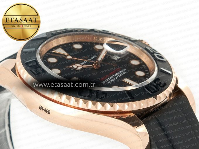 Yacht-Master 126655 ARF RG/Tungsten1:1 Best Edition on Oysterflex Rubber Strap VR3235（Gain Weight ） - Görsel 7