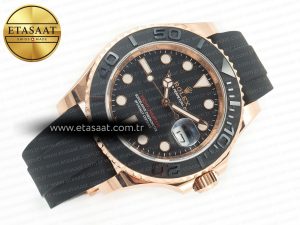 Yacht-Master 126655 ARF RG/Tungsten1:1 Best Edition on Oysterflex Rubber Strap VR3235（Gain Weight ） - Görsel 8