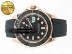 Yacht-Master 126655 ARF RG/Tungsten1:1 Best Edition on Oysterflex Rubber Strap VR3235（Gain Weight ） - Görsel 9