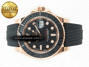 Yacht-Master 126655 ARF RG/Tungsten1:1 Best Edition on Oysterflex Rubber Strap VR3235（Gain Weight ） - Görsel 9