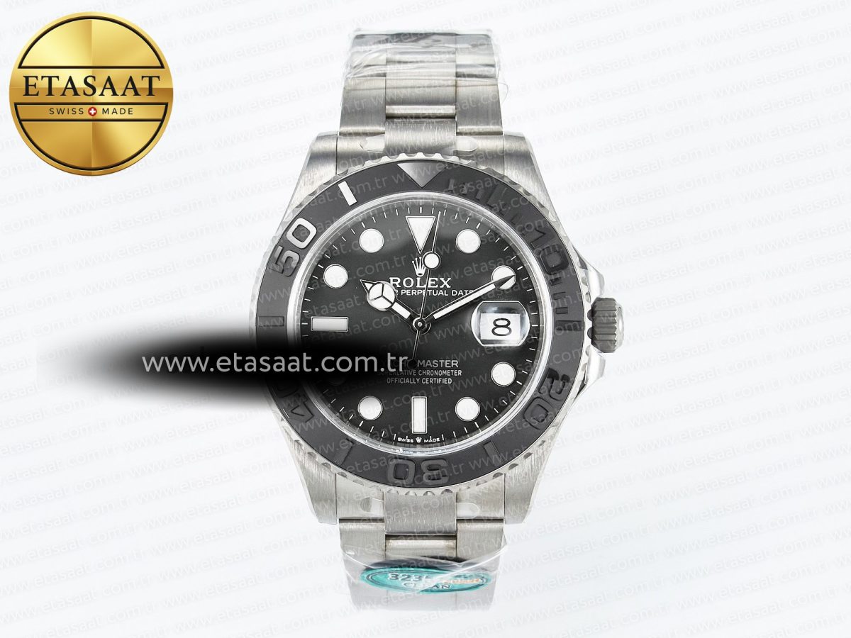 Rolex Yacht-Master 226627 Black Dial on Titanium Bracelet VR3235 - Görsel 4