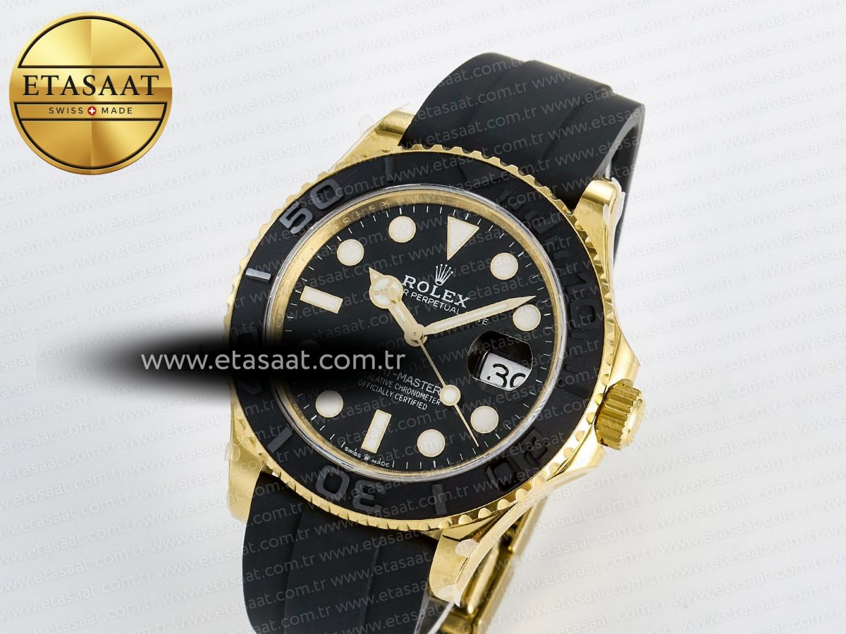 Yacht-Master 226658 Gain Weight QF 1:1 Best Edition Black Dial On Oysterflex Strap VR3235 - Görsel 1