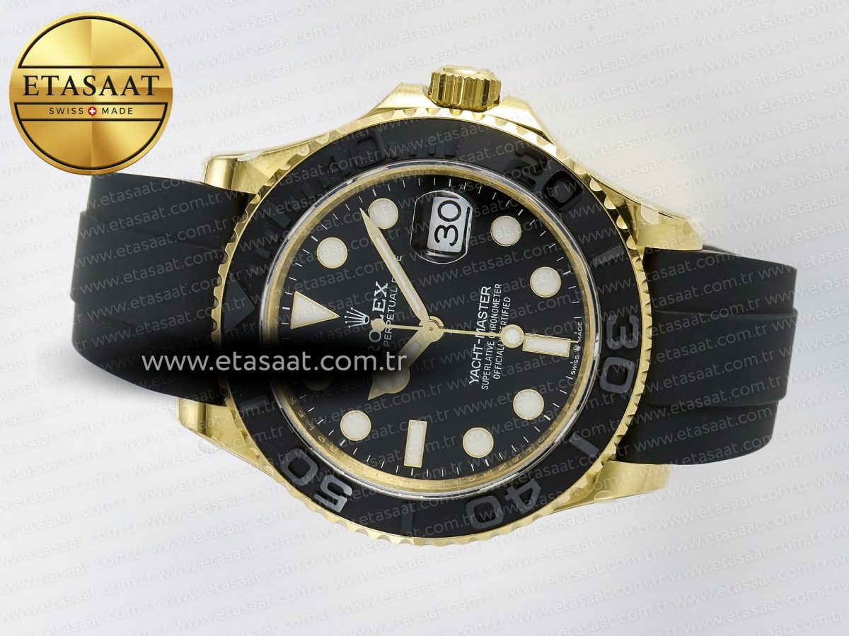 Yacht-Master 226658 Gain Weight QF 1:1 Best Edition Black Dial On Oysterflex Strap VR3235 - Görsel 10