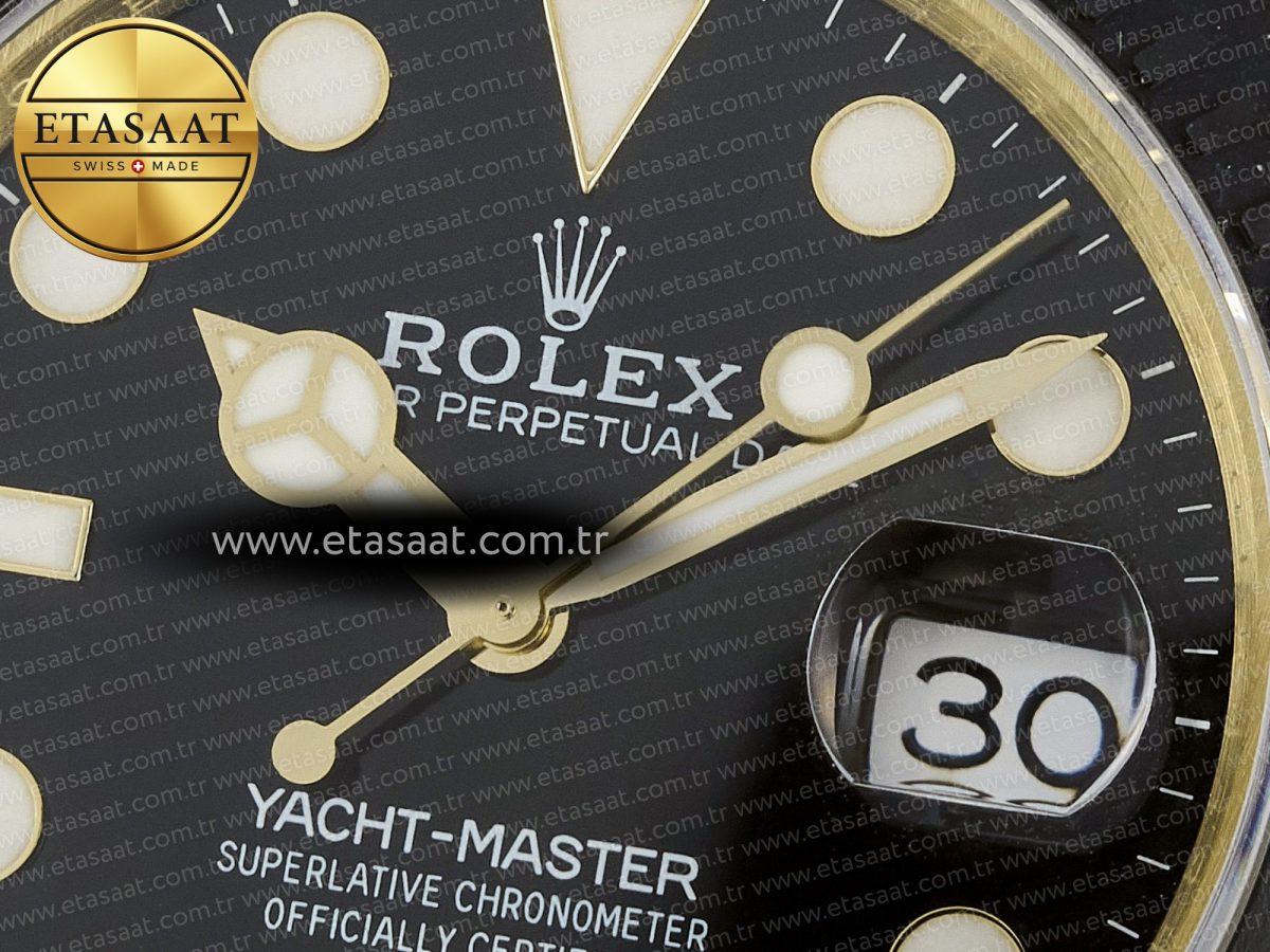 Yacht-Master 226658 Gain Weight QF 1:1 Best Edition Black Dial On Oysterflex Strap VR3235 - Görsel 11