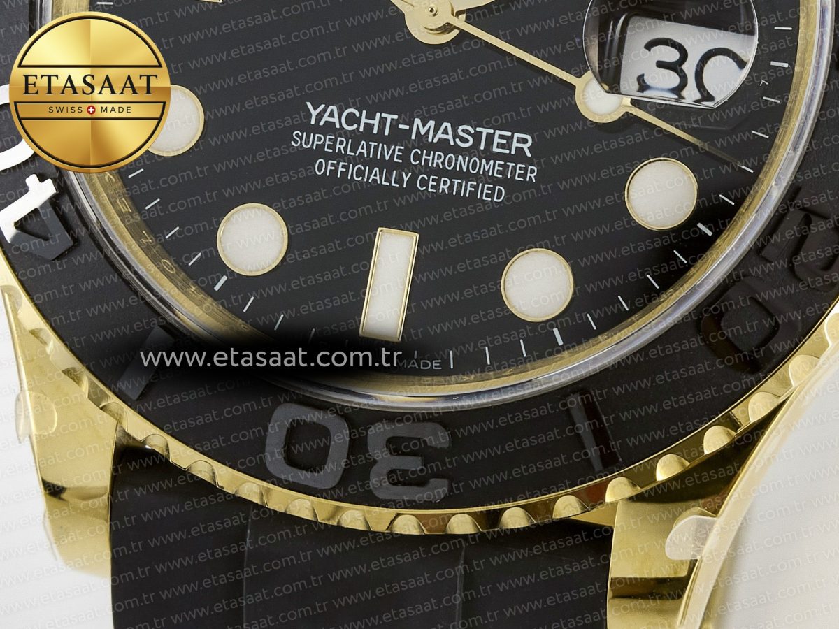 Yacht-Master 226658 Gain Weight QF 1:1 Best Edition Black Dial On Oysterflex Strap VR3235 - Görsel 13