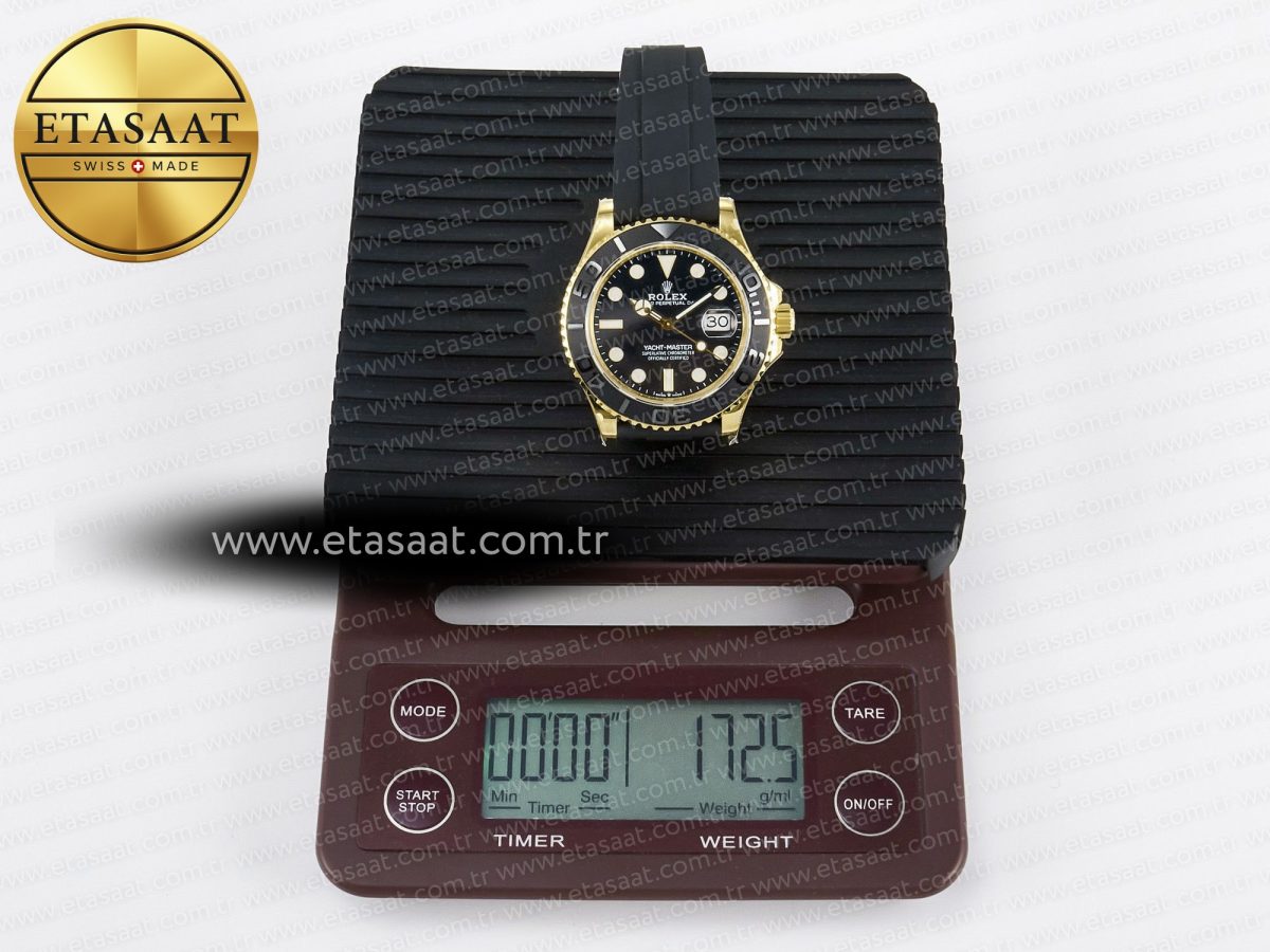 Yacht-Master 226658 Gain Weight QF 1:1 Best Edition Black Dial On Oysterflex Strap VR3235 - Görsel 3