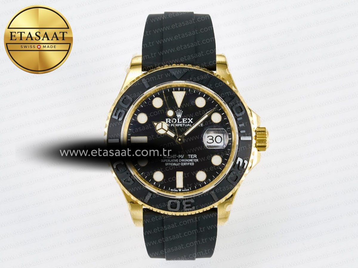Yacht-Master 226658 Gain Weight QF 1:1 Best Edition Black Dial On Oysterflex Strap VR3235 - Görsel 4