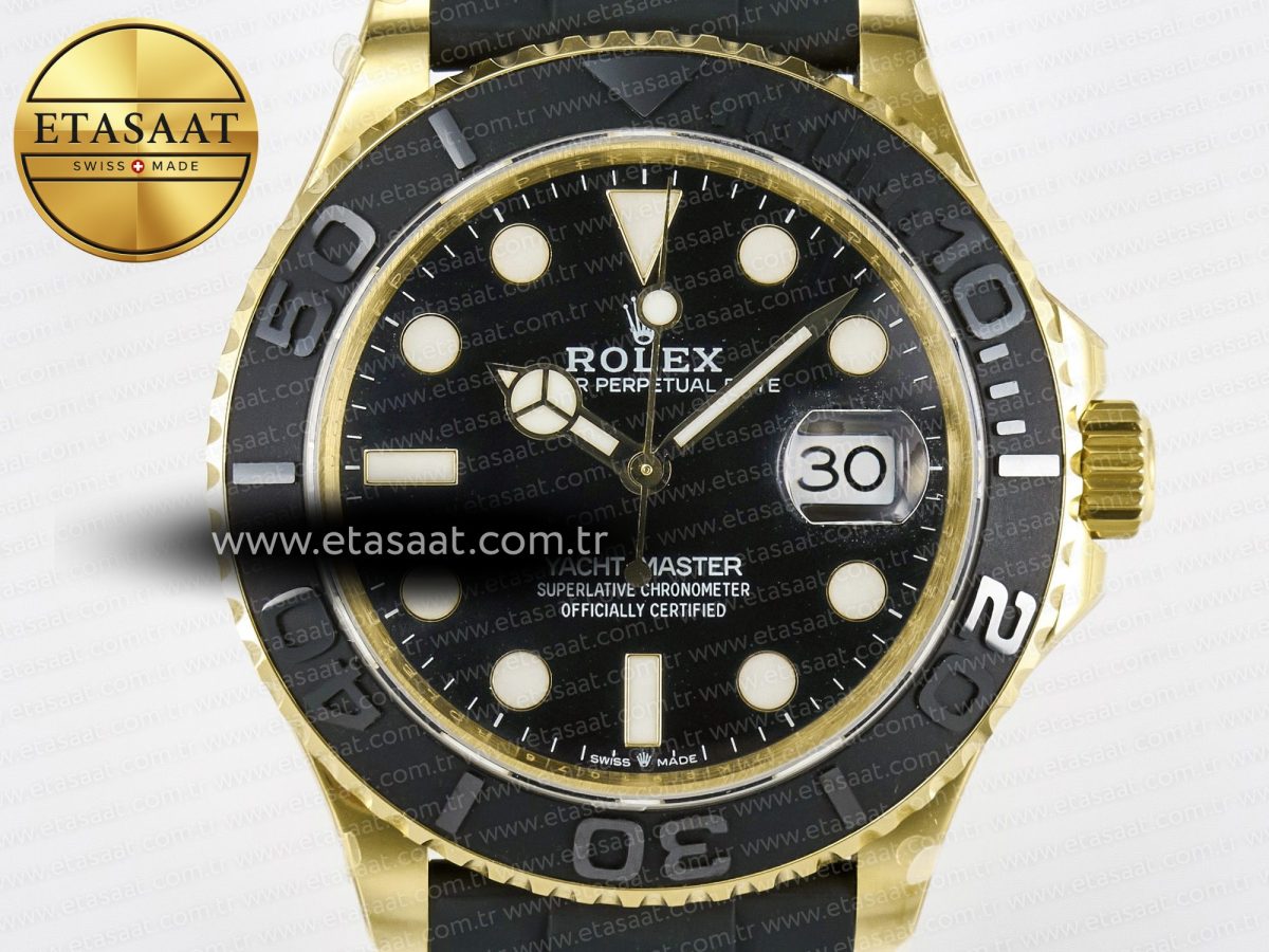 Yacht-Master 226658 Gain Weight QF 1:1 Best Edition Black Dial On Oysterflex Strap VR3235 - Görsel 5