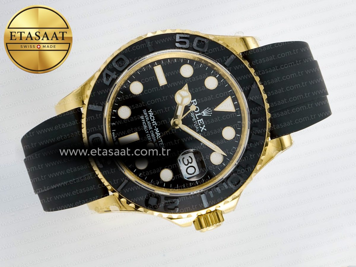 Yacht-Master 226658 Gain Weight QF 1:1 Best Edition Black Dial On Oysterflex Strap VR3235 - Görsel 9