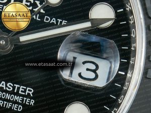 Yacht-Master 226659 ARF 1:1 Best Edition Black Ceramic Bezel on Oysterflex Rubber Strap VR3235 (Gain Weight) - Görsel 12