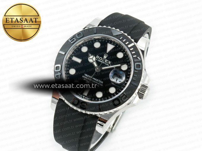 Yacht-Master 226659 ARF 1:1 Best Edition Black Ceramic Bezel on Oysterflex Rubber Strap VR3235 (Gain Weight) - Görsel 2