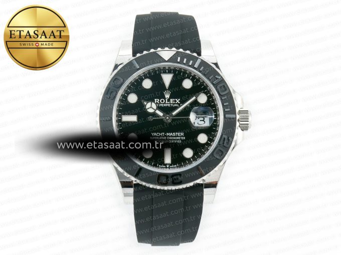 Yacht-Master 226659 ARF 1:1 Best Edition Black Ceramic Bezel on Oysterflex Rubber Strap VR3235 (Gain Weight) - Görsel 3