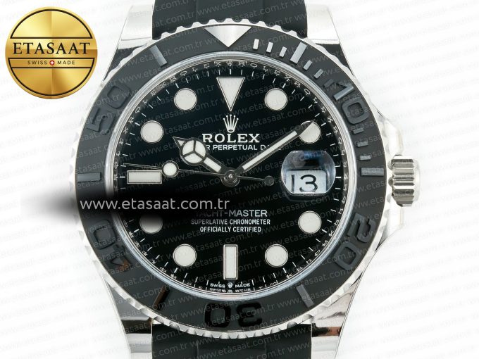 Yacht-Master 226659 ARF 1:1 Best Edition Black Ceramic Bezel on Oysterflex Rubber Strap VR3235 (Gain Weight) - Görsel 4