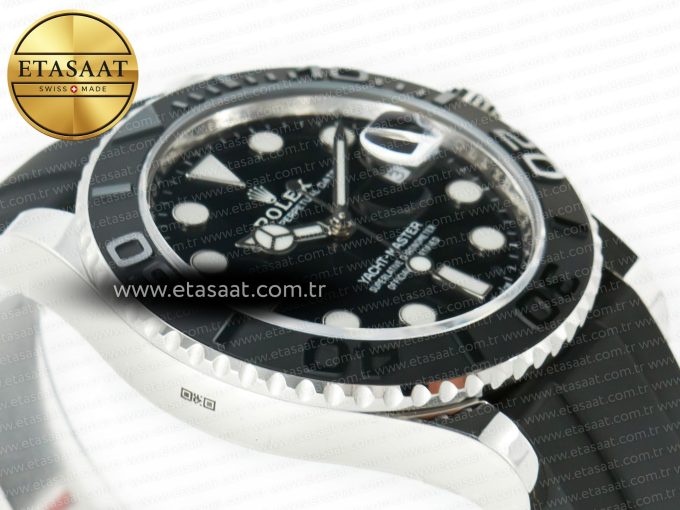 Yacht-Master 226659 ARF 1:1 Best Edition Black Ceramic Bezel on Oysterflex Rubber Strap VR3235 (Gain Weight) - Görsel 7