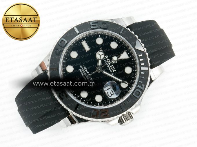 Yacht-Master 226659 ARF 1:1 Best Edition Black Ceramic Bezel on Oysterflex Rubber Strap VR3235 (Gain Weight) - Görsel 8