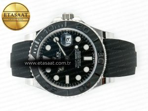 Yacht-Master 226659 ARF 1:1 Best Edition Black Ceramic Bezel on Oysterflex Rubber Strap VR3235 (Gain Weight) - Görsel 9