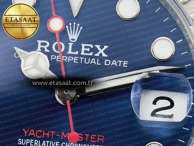 Yacht-Master 37mm 268622 ARF 1:1 Best Edition Blue Dial 904L SS Case and Bracelet A2824 - Görsel 10