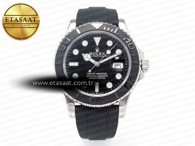 Yacht-Master 42mm 226659 VSF 1:1 Best Edition 3D Black Ceramic Bezel on Black Rubber Strap VS3235 - Görsel 3