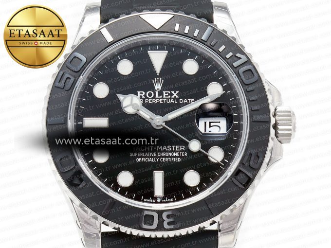 Yacht-Master 42mm 226659 VSF 1:1 Best Edition 3D Black Ceramic Bezel on Black Rubber Strap VS3235 - Görsel 4