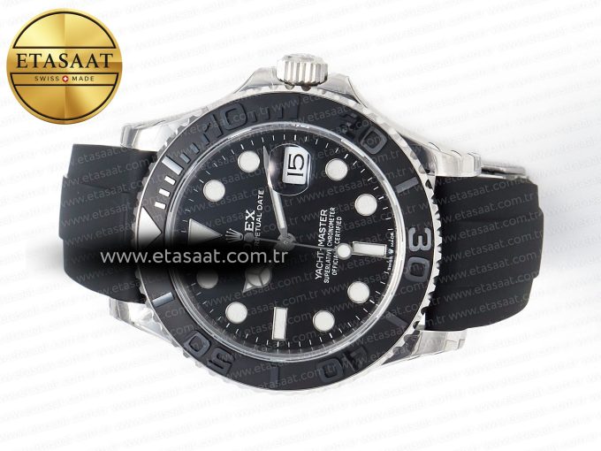 Yacht-Master 42mm 226659 VSF 1:1 Best Edition 3D Black Ceramic Bezel on Black Rubber Strap VS3235 - Görsel 9